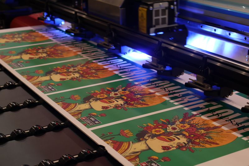 Wydruk baneru reklamowego na ploterze - L-banner 60x200 jako zamiennik roll-upu