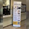 L-banner 60×200 cm Nobendo Studio na stojaku przy punkcie JP20